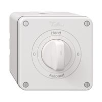 NAP-Drehschalter NEVO, 2/1 L, mit Drehgriff, KS, 0-Hand-0-Automat, weiss