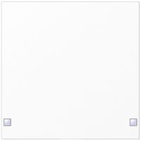 Touche SIDUS 1/2f pour senseur poussoir, blanc brillant