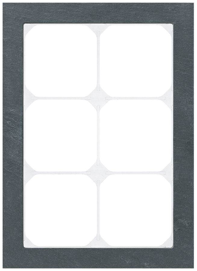 Abdeckrahmen KAL.art 3×2 214×154mm Schiefer schwarz