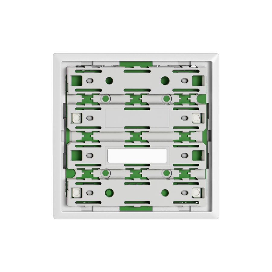 Frontplatte EDIZIO.liv UNI SNAPFIX® für UNI-Taster Schraubk.f.1Taste m.LED ws