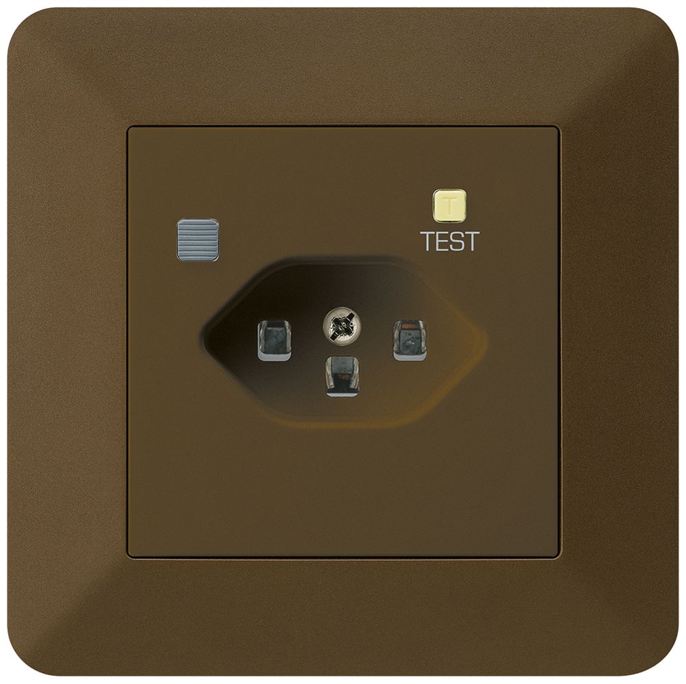 Presa INC KTR T23 FI 30mA marrone