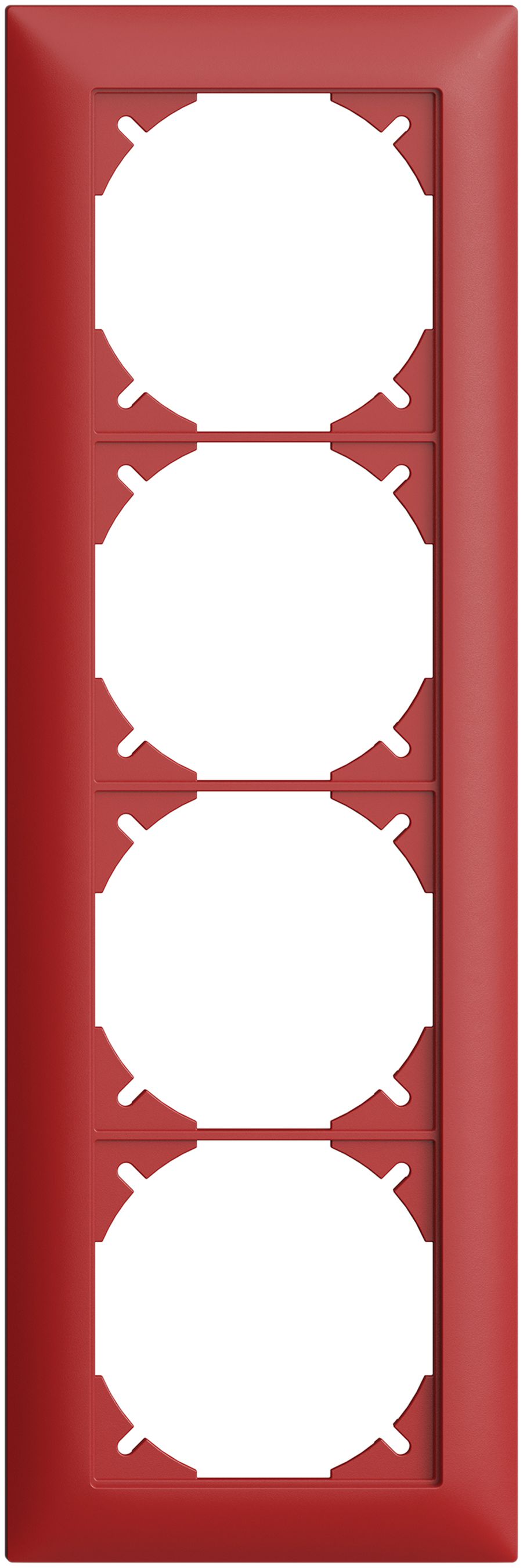 Abdeckrahmen EDIZIOdue 4×1 berry