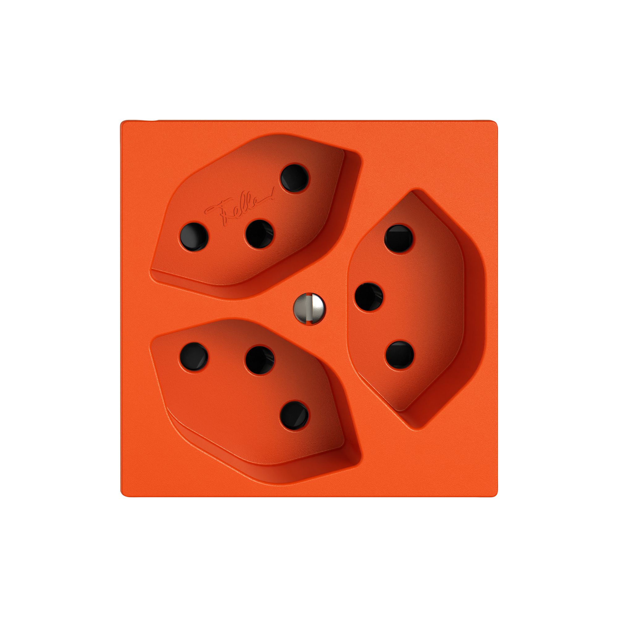 Steckdose EDIZIO.liv SNAPFIX® 3×T13 mit Shutter or