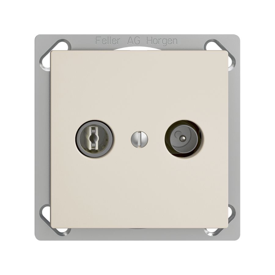 UP-TV-R-Dose EDIZIOdue 4dB crema Breitbanddose 5…2000MHz, FMTE