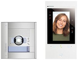 Türsprech-Set Video Bticino Sfera 1×Ruftaste Bus-System weiss