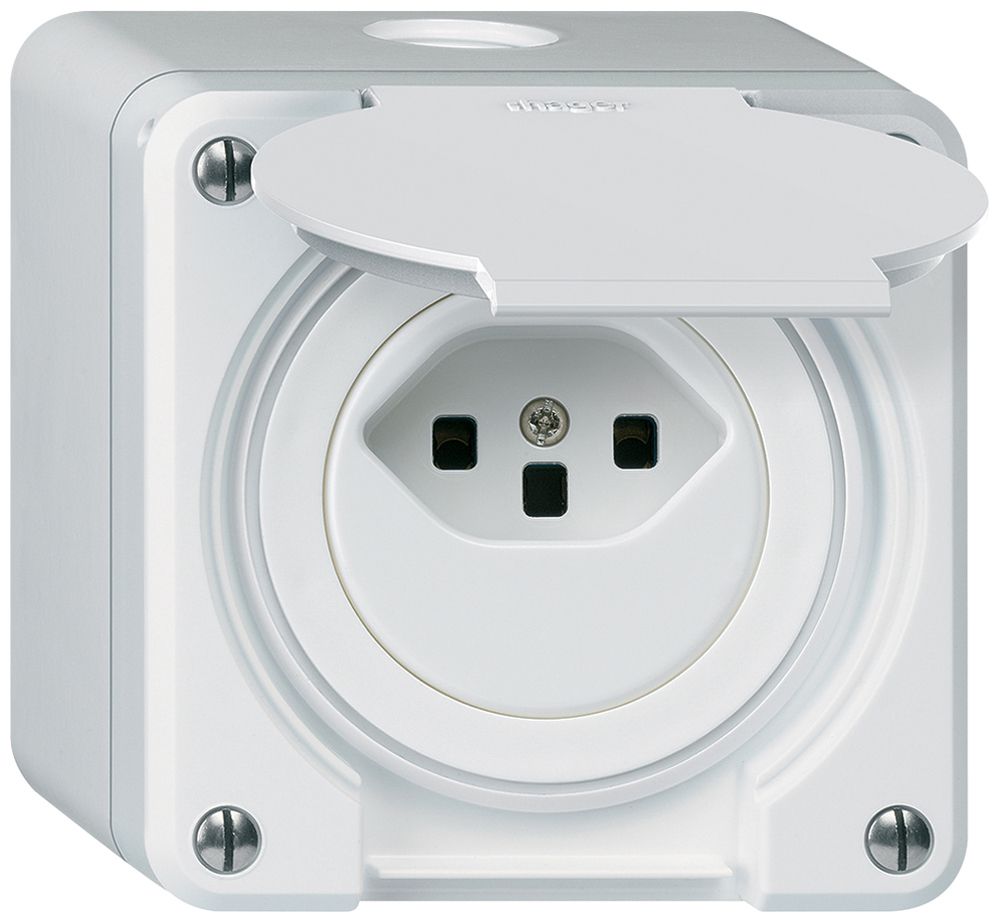 Presa AP robusto tipo 23 bianco