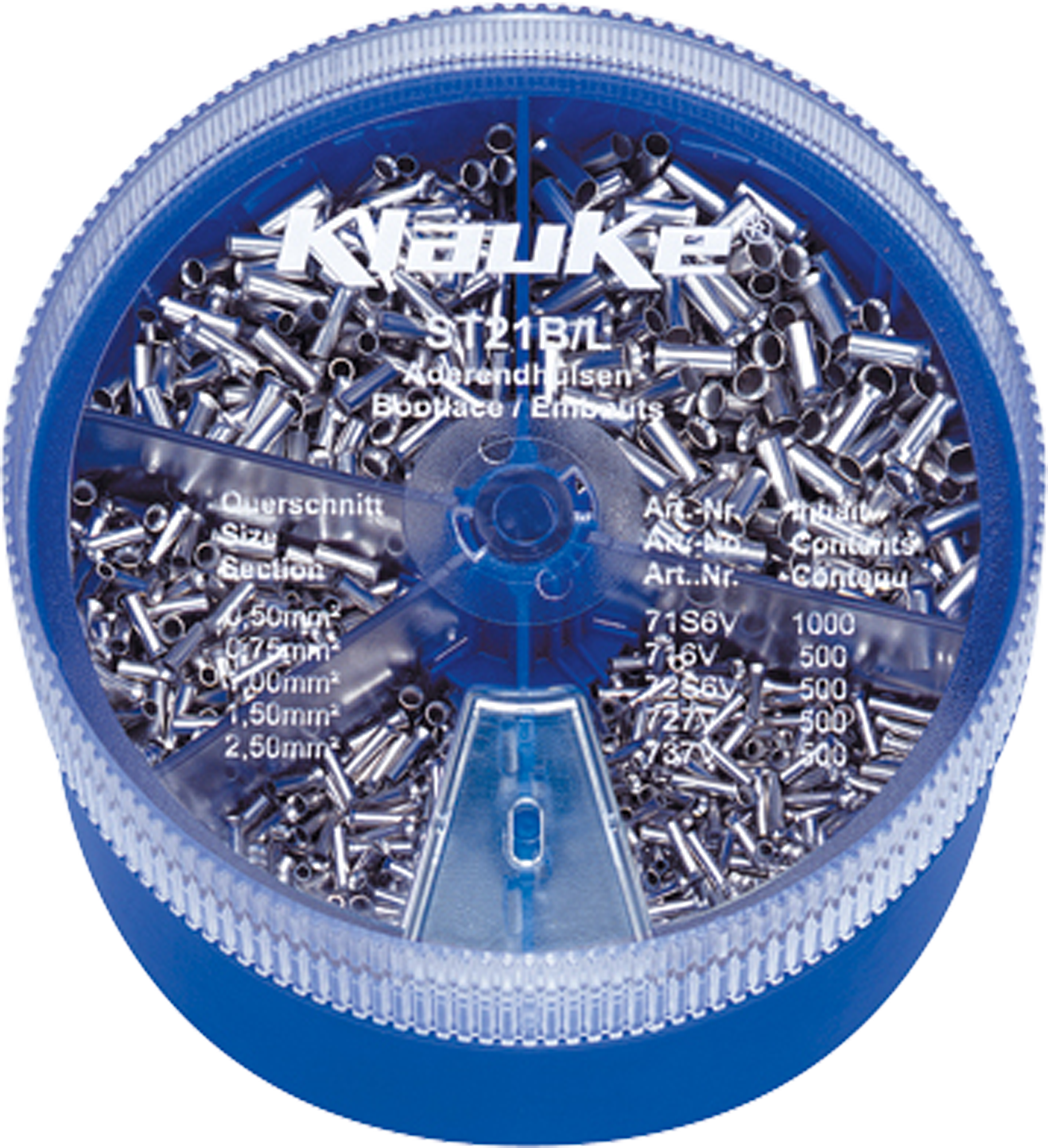 Aderendhülse Klauke ST21B Streudose DIN 3000 Stk