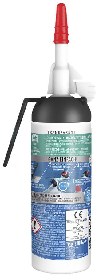 Mastice Henkel Sista base di silicone cartuccia incolore trasparente 100ml
