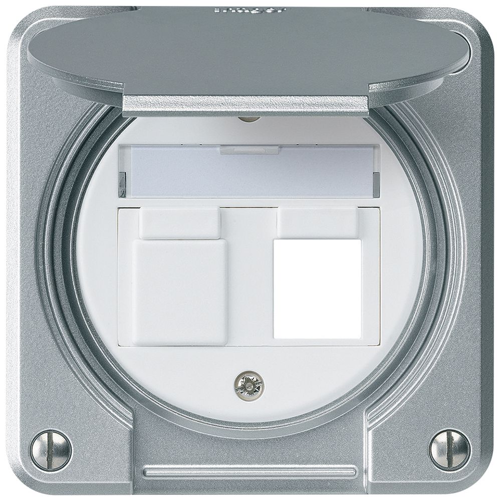 Kit di montaggio INC robusto IP55 piatto alluminio per 2×Keystone