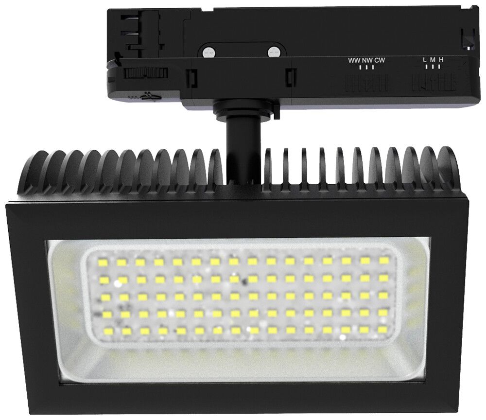 LED-Strahler DOTLUX FLEXAtrack 38W 2805lm 3000…5700K DIM AD3PH 201×108mm sz