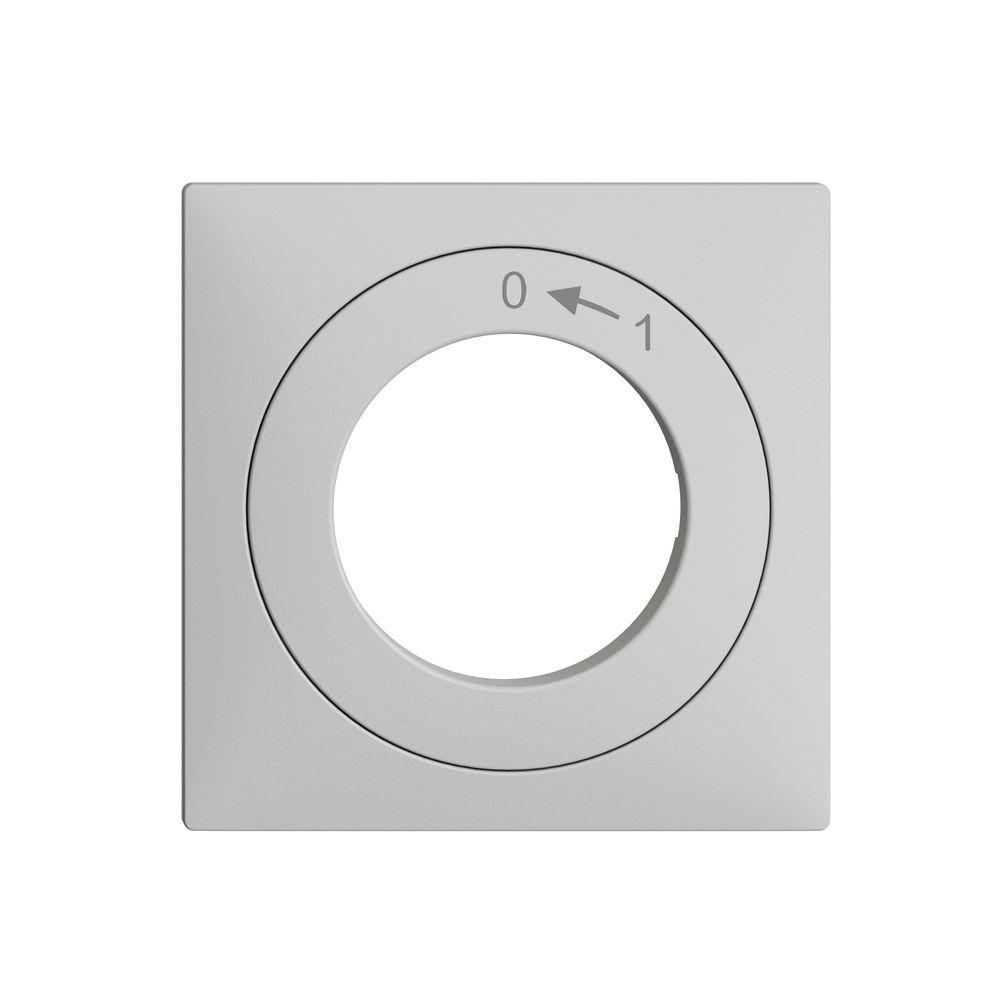 Frontset EDIZIOdue 0<-1 hellgrau 60×60mm für Schwenktaster