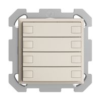 UP-KNX-Taster RGB EDUE, 250mW, o.LED, 8×Taste, 1×Tastenbelegung, crema