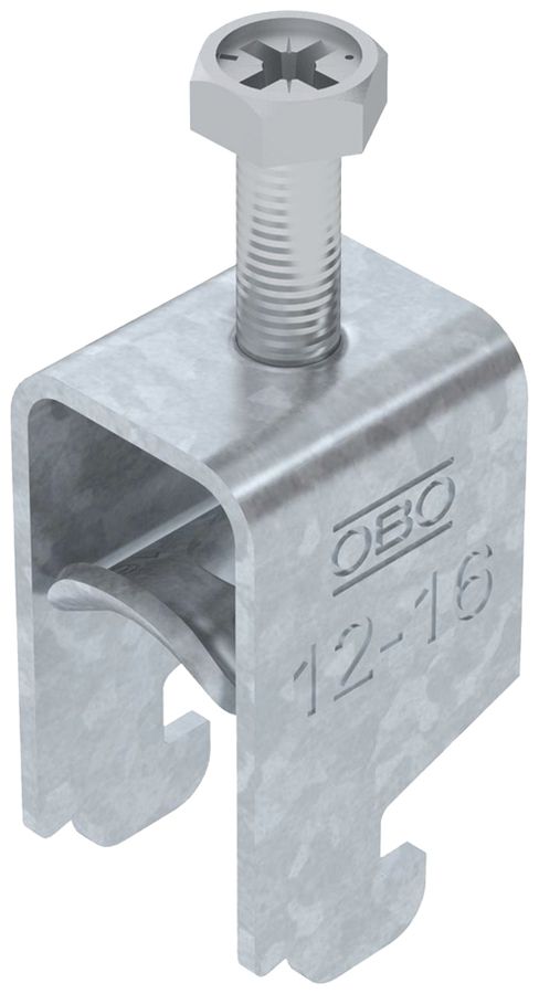 Fixation rapide BET 2056 pied à N métal 12…16mm 1×câble acier Zn-ch-im