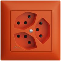 Prise ENC EDIZIOdue 3×T13 orange 1×S