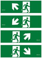 Set di pittogrammi ESYLUX SLX FLAT 14 ad/as/bd/bs