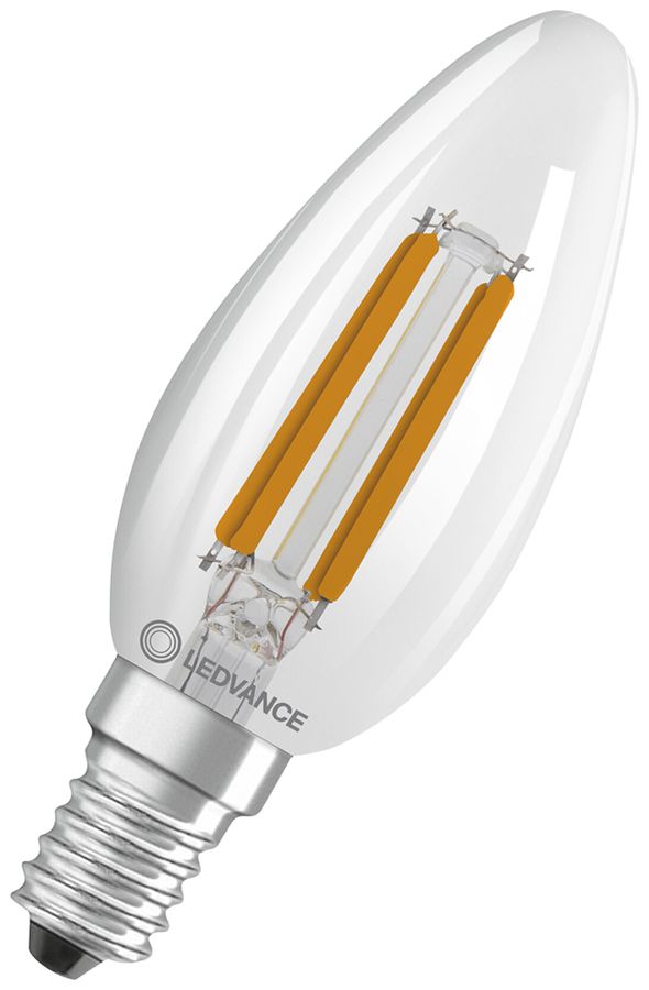 Lampe LED LEDVANCE CLAS B E14 2.5W 470lm 2700K Ø35×100mm B10.5 clair