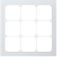 Cadre de recouvrement KAL.art 3×3 214×214mm verre blanc