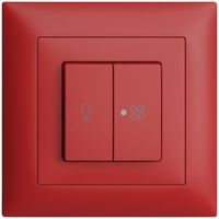 Kit frontale INC EDIZIOdue berry 88×88mm bottone doppio