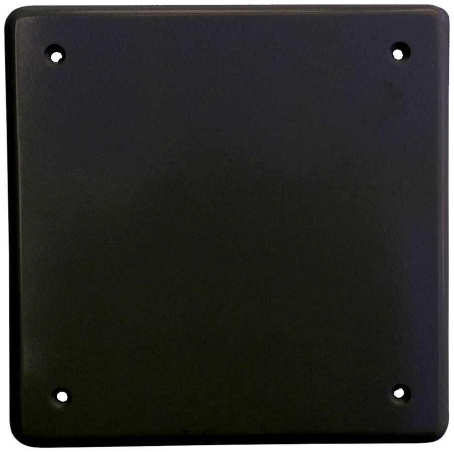 Abdeckplatte III 4-Befestigungslöcher schwarz