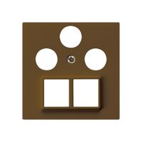 Frontplatte HMS kallysto für R/TV/SAT braun