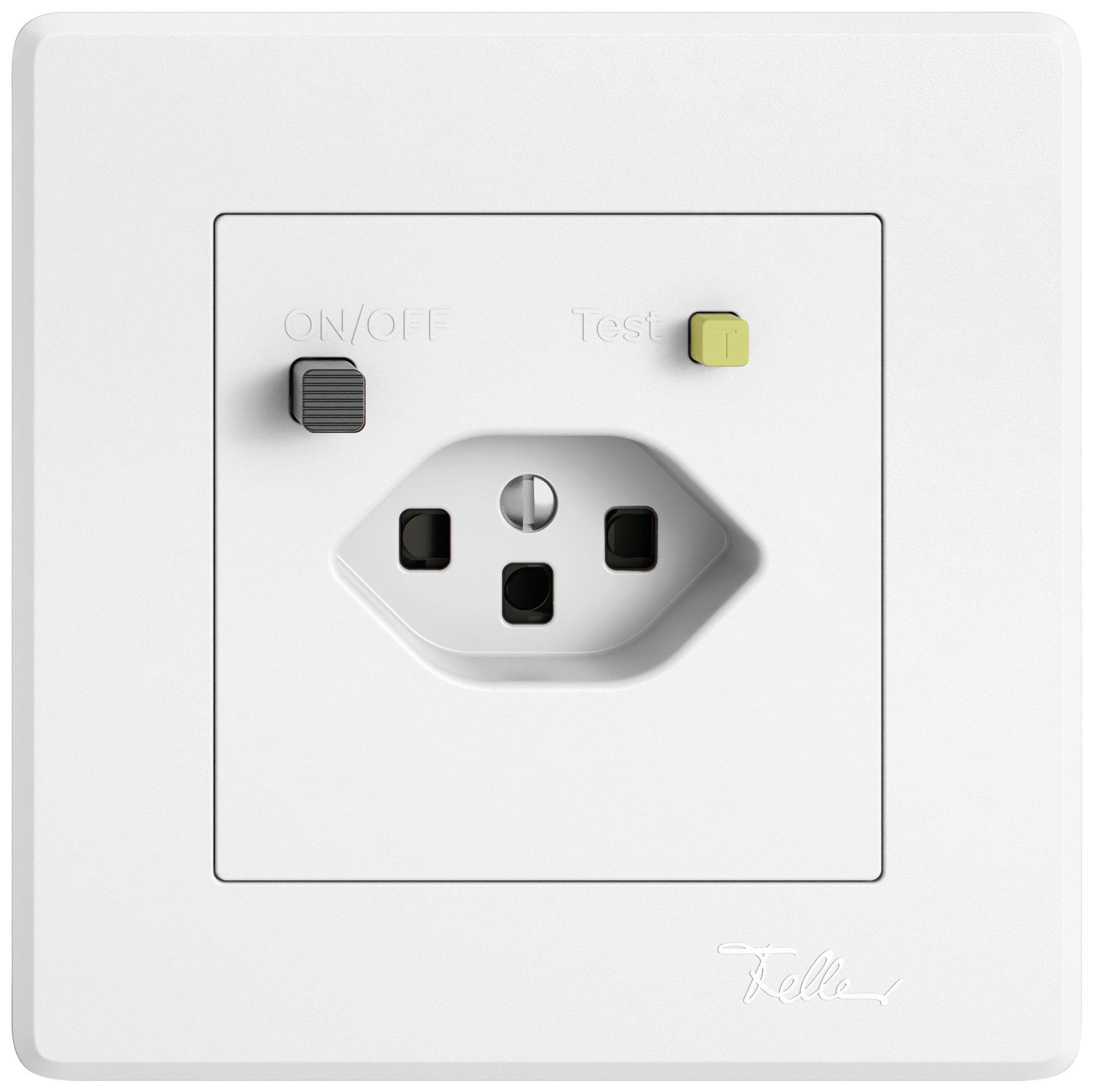 UP-Steckdose FI EDIZIO.liv  1×T23 mit Shutter ws