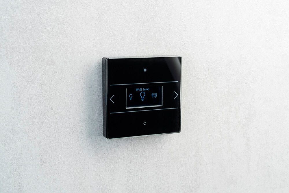 Bediengerät Theben LUXORliving iON8 G Mit Raumthermostat schwarz