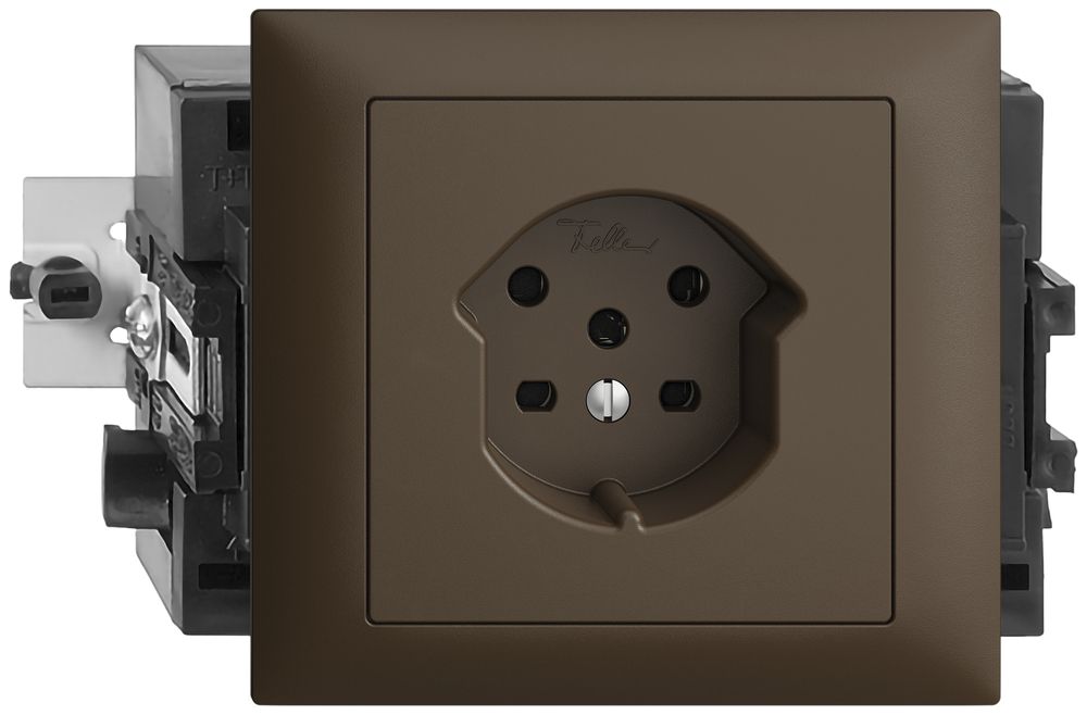 EB-Steckdose EDIZIOdue T15 coffee 49…69mm