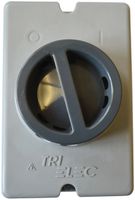 Boîtier AP Widap A10W gris IP65 disp.cadenas pour 5 cadenas