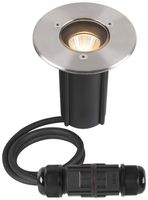 EB-LED-Bodenleuchte SLV DASAR S IP67 4W 350lm 830 24° Ø105mm Edelstahl