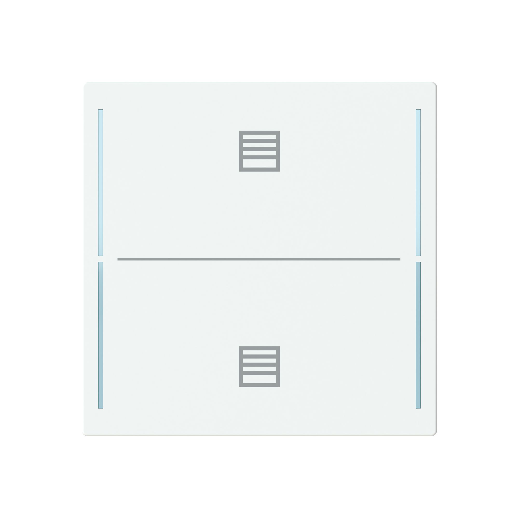 Tasterabdeckung ABB SIDUS touch 2-fach "Taster-Jalousie" weiss