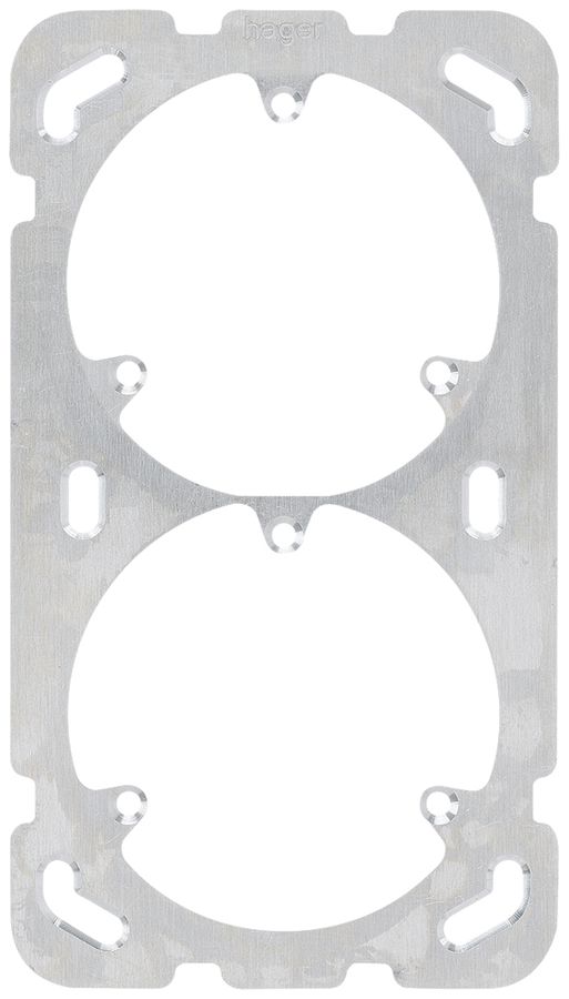 Plaque de fixation Hager grd.I-I 77×137 distance d'app.60mm