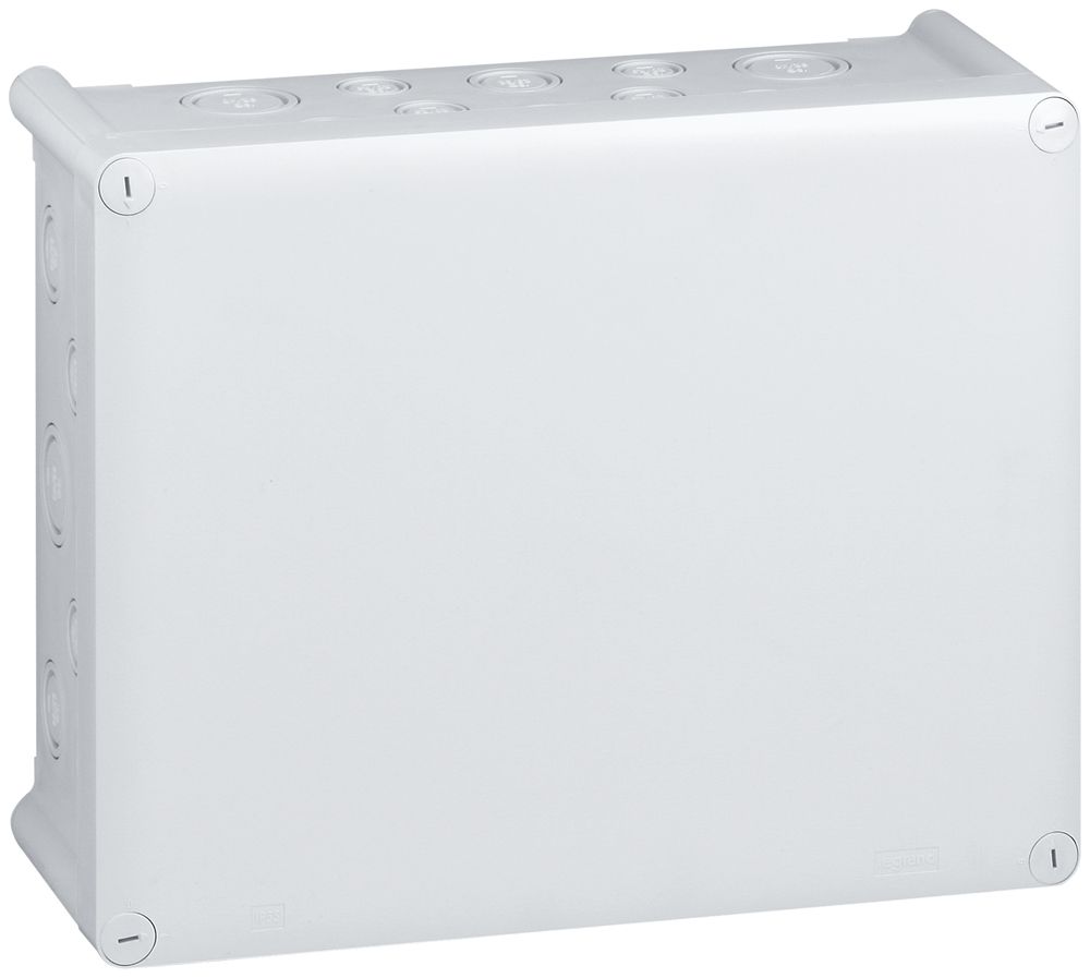 Boîte de dérivation PLEXO vide 360×270mm gris clair