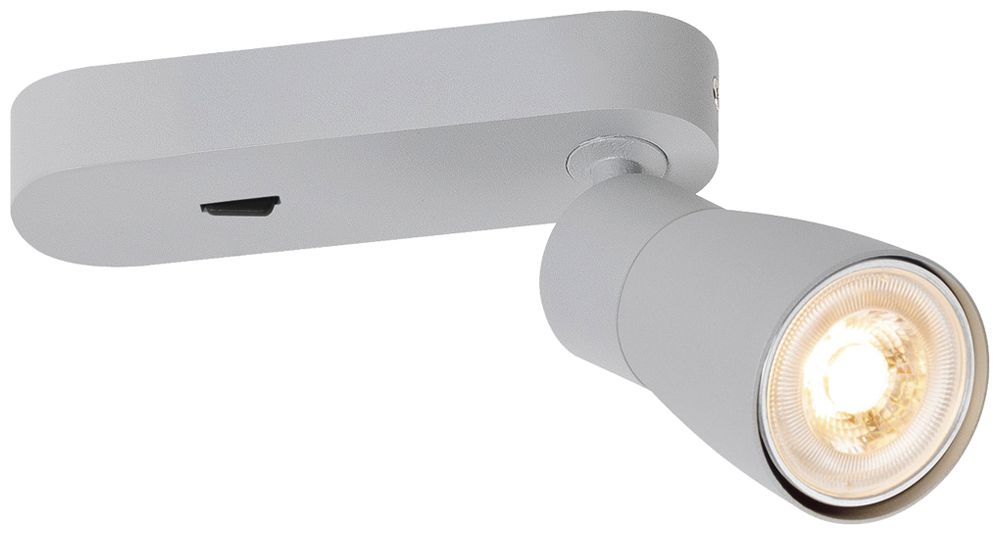 Spot SLV PURI 2.0 Dome CW GU10 1×6W DIM Ø55×150×87mm grau