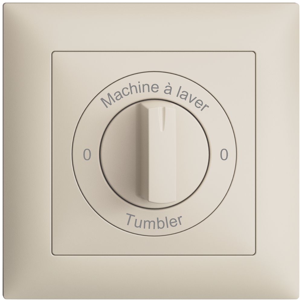 Kit front. Machine à laver-0-Tumbler EDIZIOdue 88×88mm crema