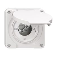 Drehschalter NEVO N.CO 1/1 L, ohne Zylinder, KS, 0-1-1+2-2, weiss