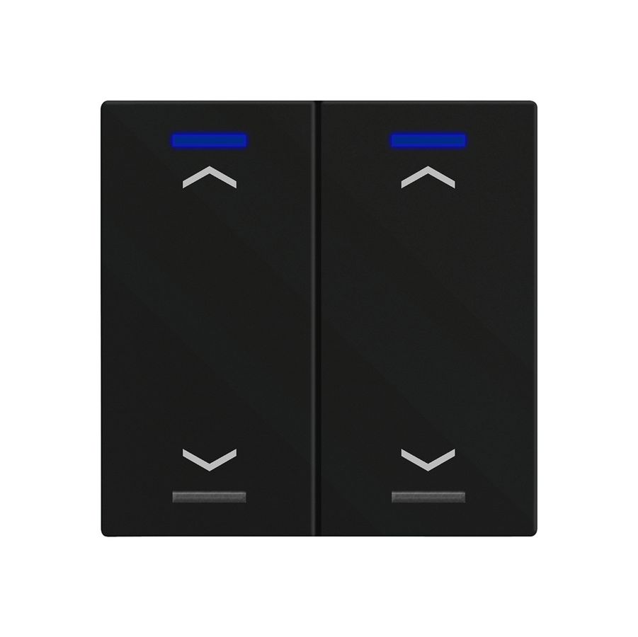 EB-Taster KNX RGBW MDT BE-TAL600216.A1 2T/4B schwarz matt "Jalousie"