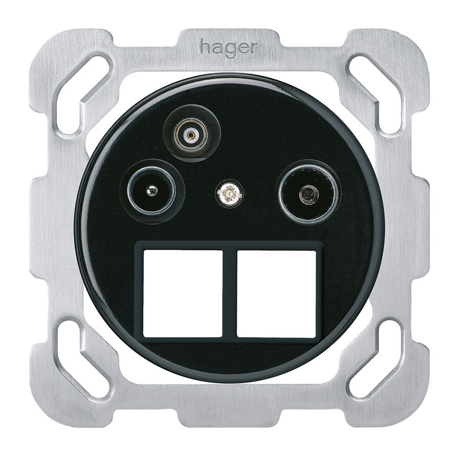 UP-Antennendose TV-R-Daten basico HMS B 2GHz 11db schwarz