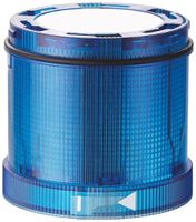 Lampe flash et permanente WERMA TwinLIGHT Classic, 24VAC/DC, 70mm, bleu