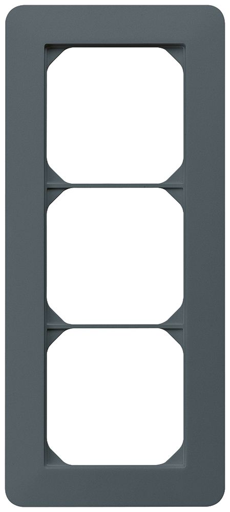 Cadre de recouvrement ENC kallysto.trend 3×1 anthracite 94×214mm
