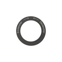 Kennscheibe NEVO, f.Drehschalter, Enclencher-> <-Déclencher, schwarz