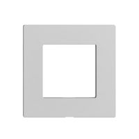 Frontplatte Edue Wiser für Abdeckset, ohne Beschriftung, IP20, 60×60mm, hellgrau
