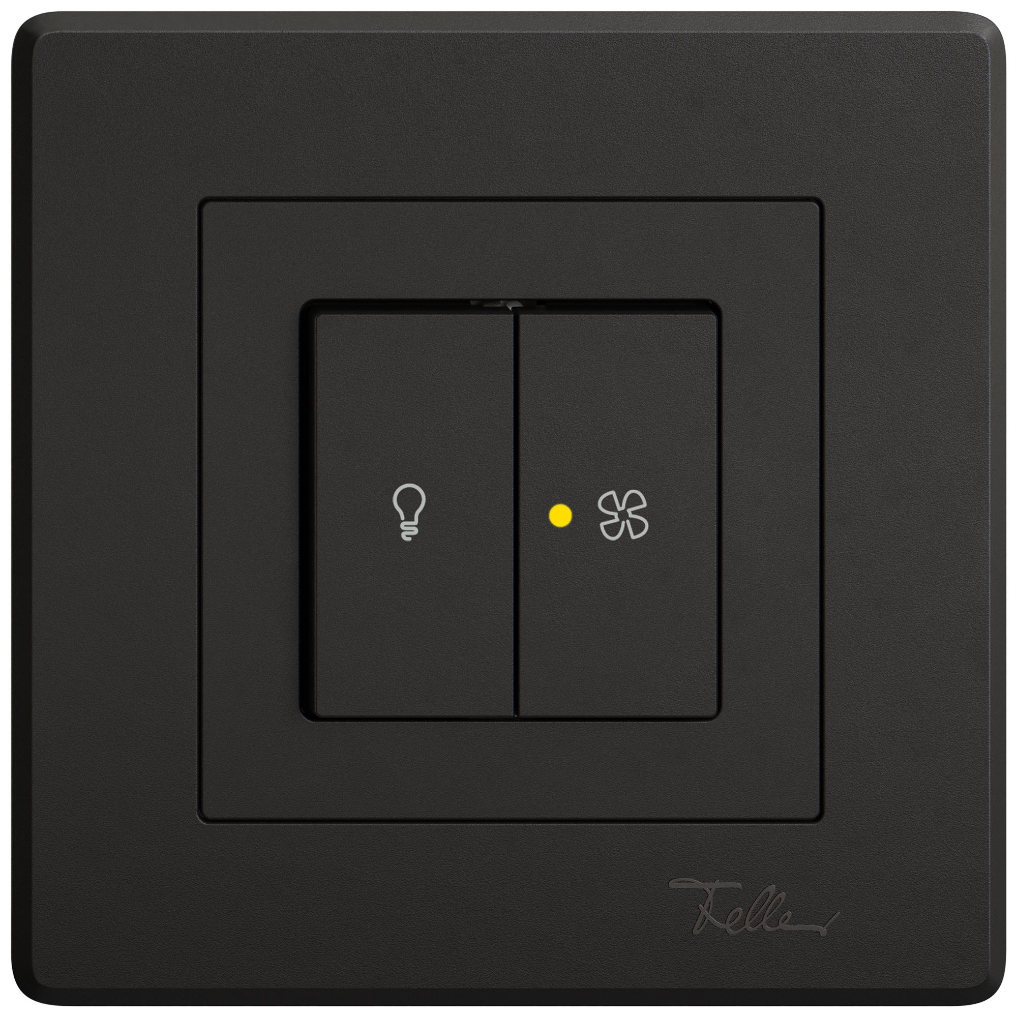 Interruttore a pulsante lum.INC EDIZIO.liv SNAPFIX® luce&venti 3/3/1L KS gi ne