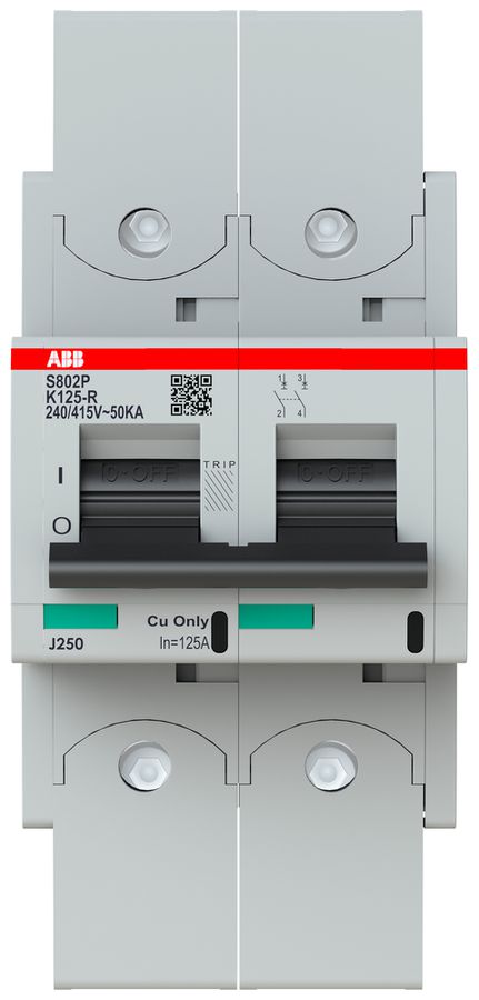 Disgiuntore ABB S802P-K125-R 2P 400V K-125A 50kA 3.5UM