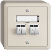 AP-Audiodose Push Type EDIZIOdue FX, 2×, Beschriftungsset, crema