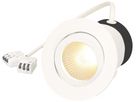 EB-LED-Spot maxLUCE DISC 230 7W 650lm 3000K IP44 MB DIM Ø68…72mm weiss 36°