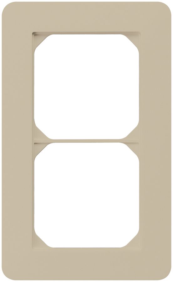 UP-Abdeckrahmen kallysto.trend 2×1 beige 94×154mm