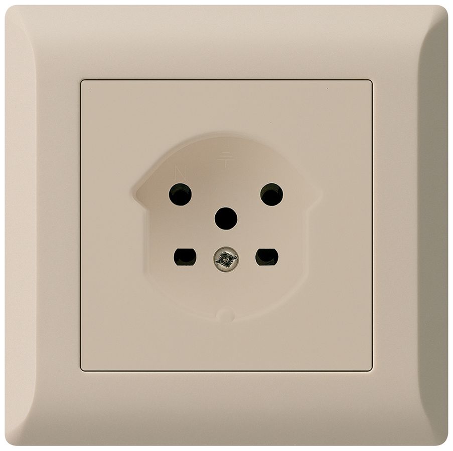 Prise ENC kallysto.line T15 beige bornes à vis