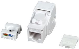 Anschlussmodul INFRALAN RJ45 Kat.6A/u ISO/IEC Keystone, weiss