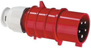 Spina mobile CEE Bals 5P 32A 400V 6h rosso IP44 nic.QC.TE-Plus