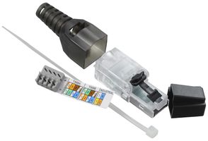 Feldstecker Schneider Electric, RJ45/u Kat.6 AWG23…26 Ø6…9mm gerade sz